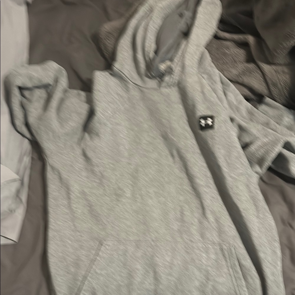 Under Armour Light Gray Pullover Hoodie